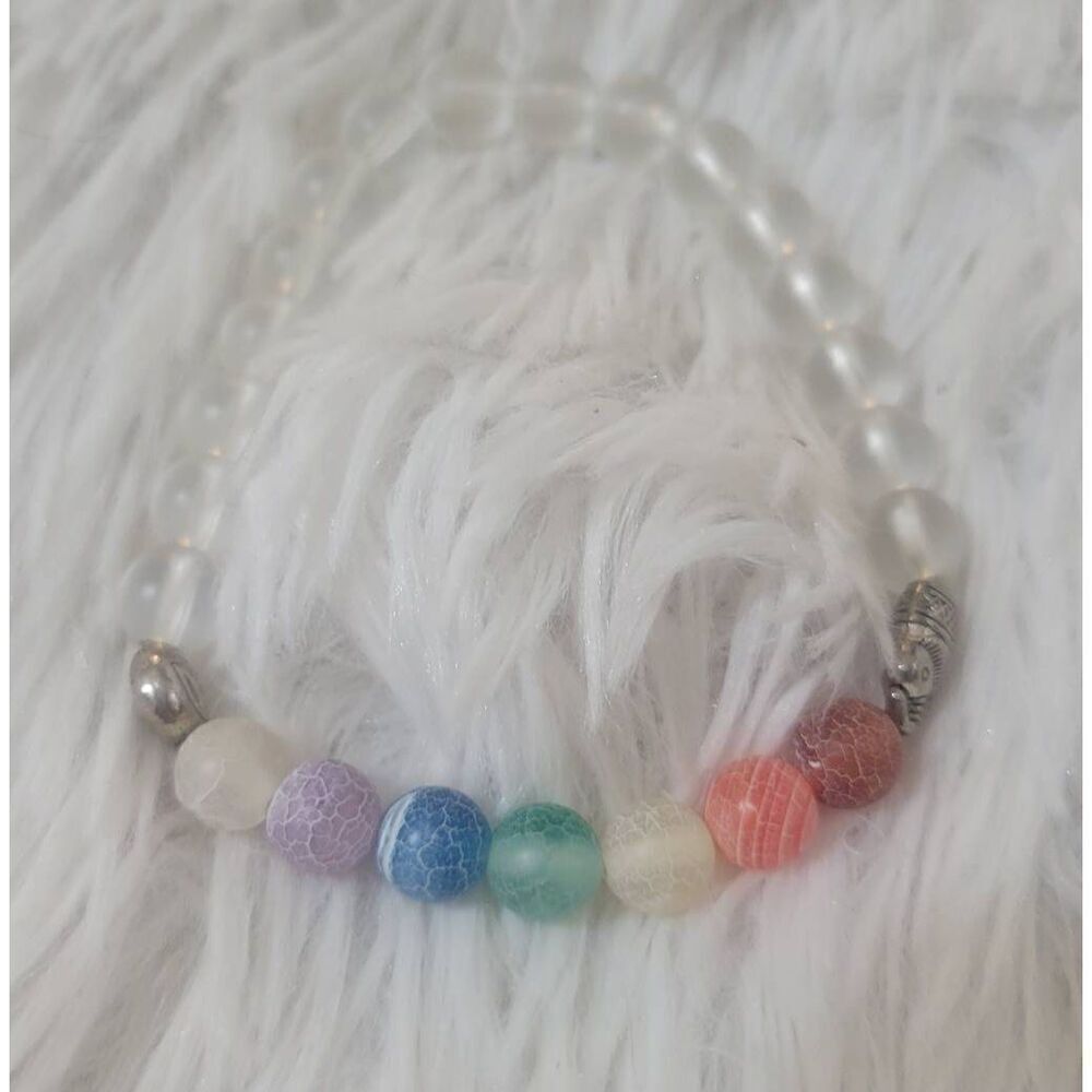 Chakra Beaded Lotus Elephant Bracelet